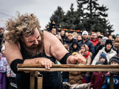 Focus on hands performing a plank exercise
